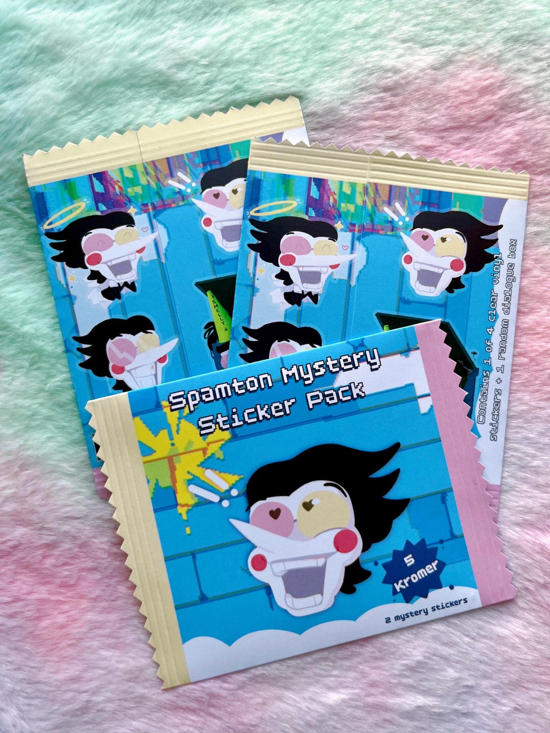 Spamton Sticker Spamton Mystery Sticker Pack / 2 Random Vinyl Stickers - Deltarune ...