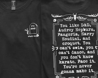 I’m Not Okay Hand Printed T-Shirt / MCR Emo Three Cheers Y2K