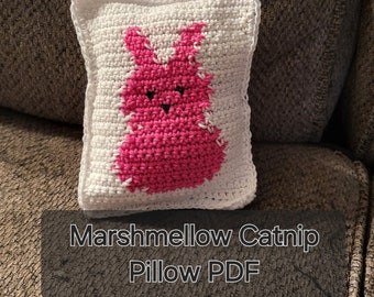 Haakpatroon - Pasen Marshmellow Catnip Pillow Tapestry - Amerikaanse voorwaarden - Direct downloaden - Snel en eenvoudig!