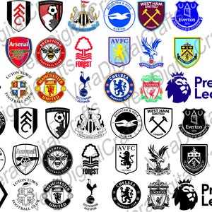 EPL England Premiere League Teams eps, svg, dxf, jpeg, png, pdf vectors