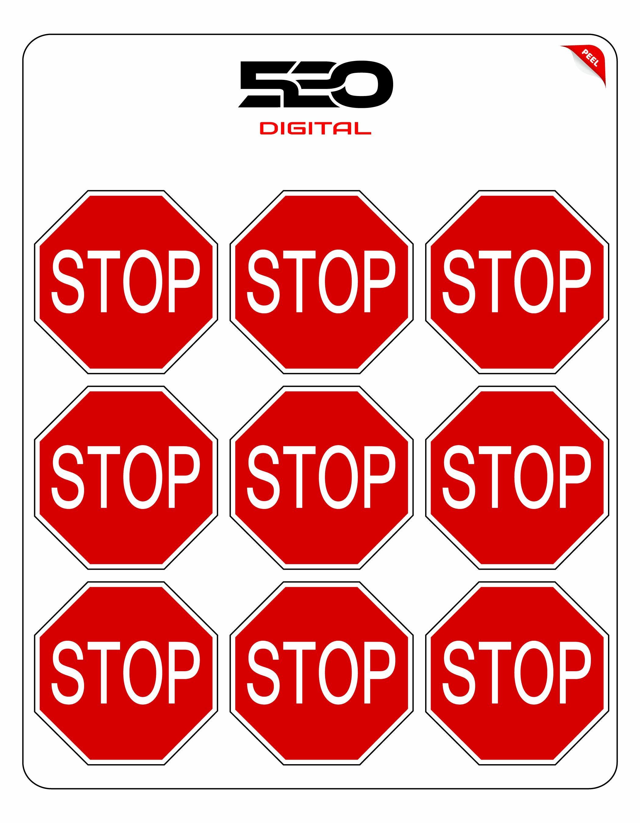 Stop Sign Vinyl Sticker: All Weather Industrial Decal - Etsy