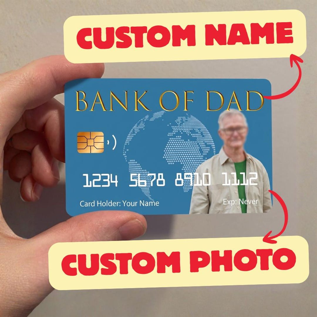 Custom Novelty Credit Card | Personalized Joke PVC Card | Funny Gag ...