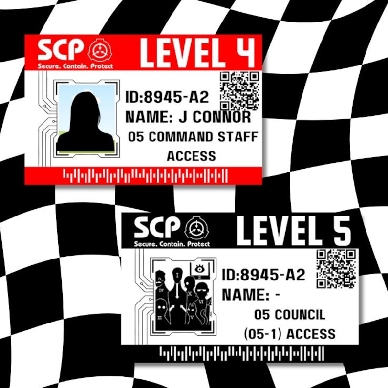 Custom SCP Foundation Access Key Card | Personalized ID Badge With ...