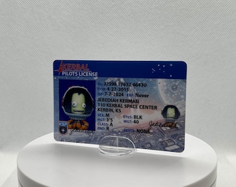 Custom Kerbal Space Program Driver License | Novelty Video Game Astronaut License