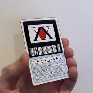 Hunter x Hunter License Card | Anime Collectible | Cosplay Prop | Otaku Gift | Manga Fan Present