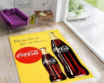 コカ・コーララグ：レトロなコカ・コーラボトルデザイン、グリーンの