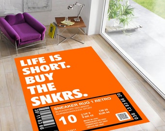 Sneakerhead Rug: Modern Hypebeast Area Rug