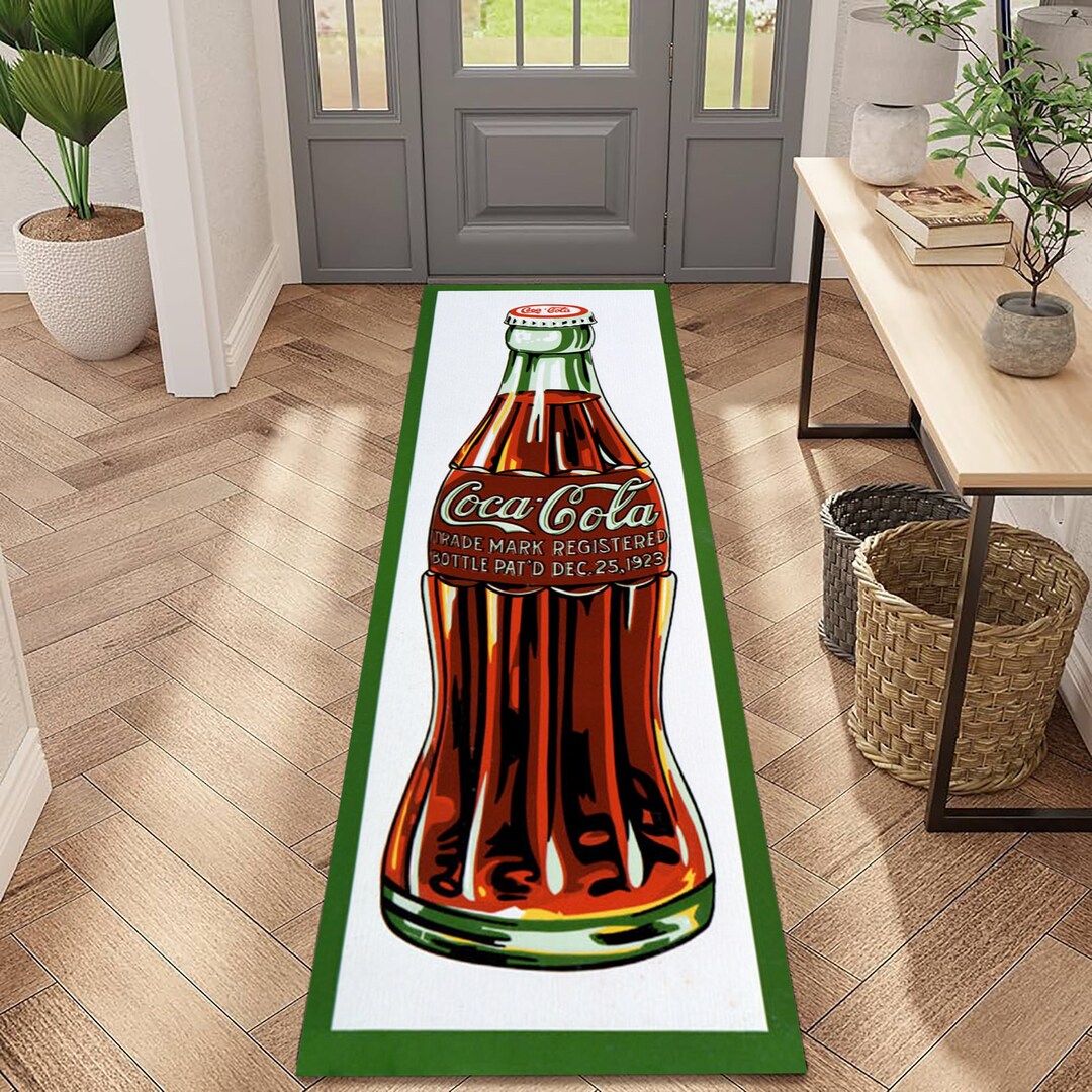 Bottle Rug,coca Cola Rug,coke Runner Rugs,hallway Rugs,entry Rug,long ...