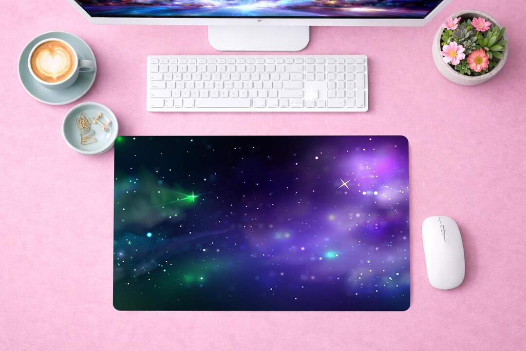 Galaxy Space Mouse Pad, Cosmic Star Desk Mat, Nebula Gaming Mouse Pad ...