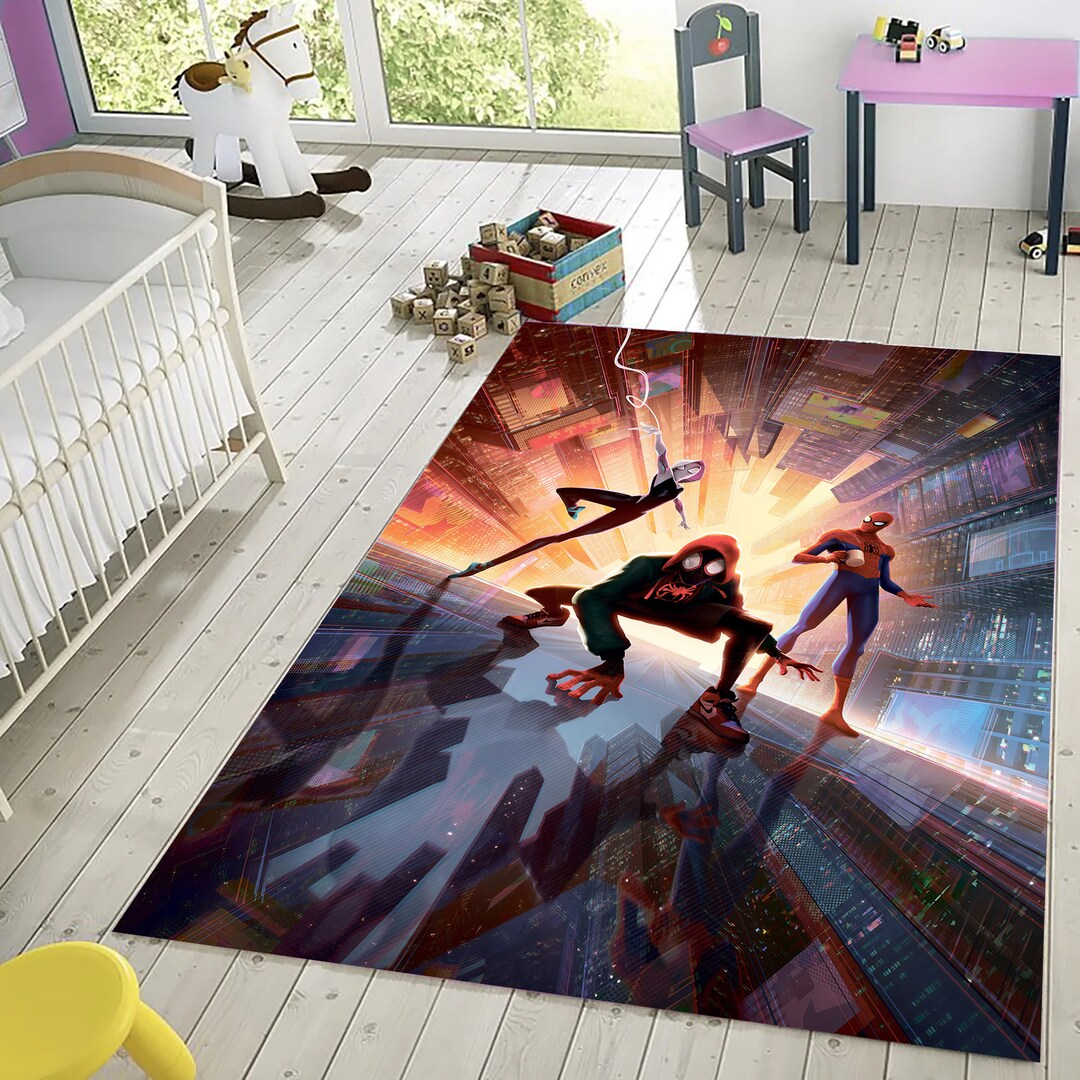 Spiderman Rug,spider Verse Rug,avengers Rug,marvel Rug,boys Room Rug ...