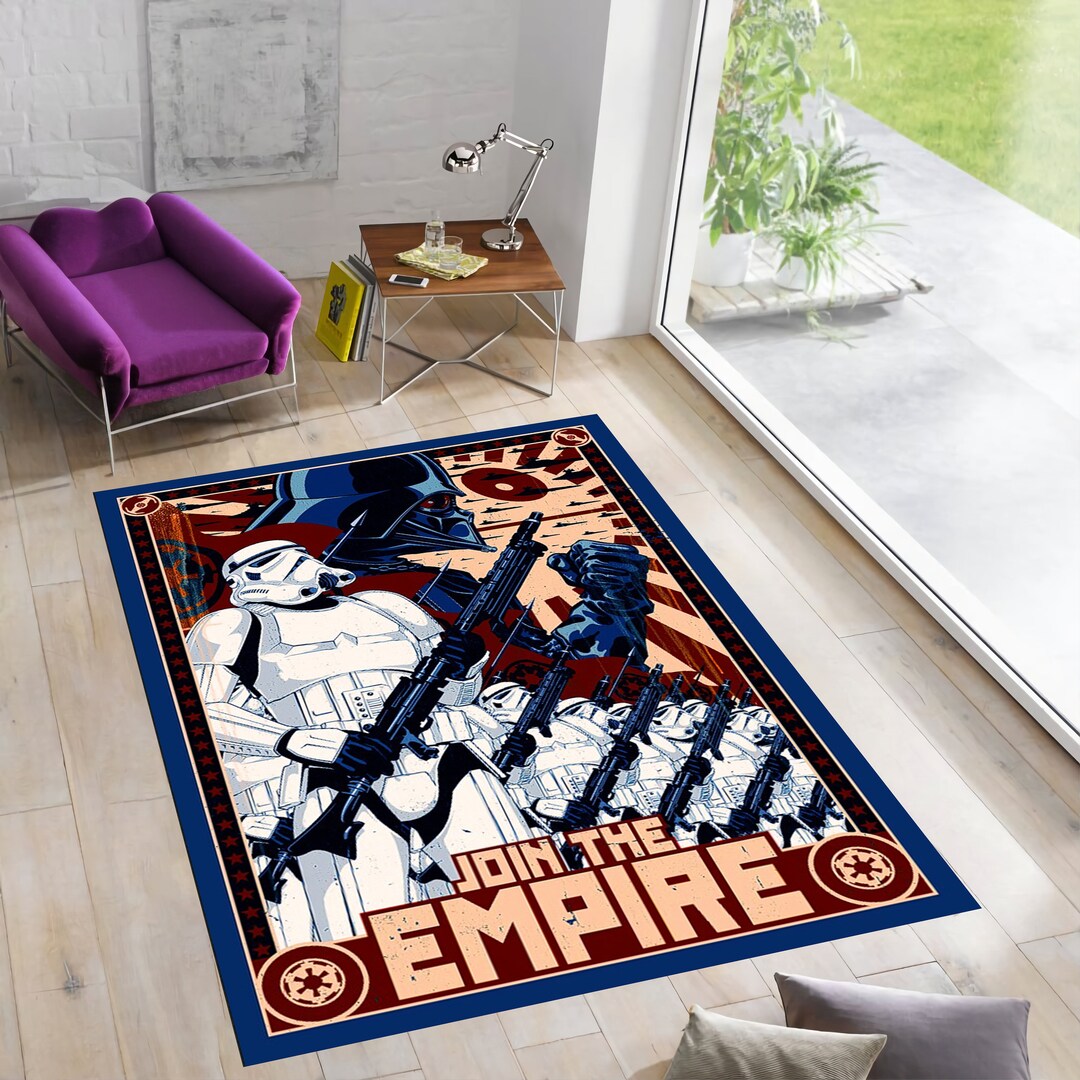 Star Wars Rug: Stormtrooper Empire Retro Area Rug - Etsy