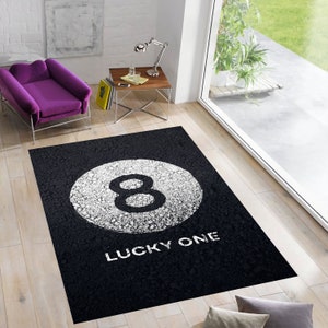 Eight Ball Rug,Billiards Rug,Magic Ball Rug,Eight Ball Mat,Rugs for Living Room,Rugs for Bedroom,Custom Rug,Area Rug,Modern Rugs,Popular Rug