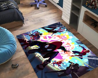 Spiderman Rug,Marvel Rug,Sneakers Rug,Avengers Rug,Boys Room Rug,Kids Room Rug,Boys Rug,Gift for Him,Custom Rugs,Area Rugs,Personalized Gift