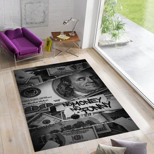 Dollar Rug,Money Rug,Street Art Rug,Rugs for Living Room,Rugs for Bedroom,Custom Rugs,Area Rugs,Gift for Boyfriend,Personalized Gift,Gifts