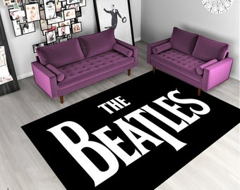 The Beatles Rug,John Lennon Rug,Ringo Starr Rug,George Harrison Rug,Paul Mccartney Rug,Beatles Fan Rug,Fan Rug,Rugs for Bedroom,Custom Rugs