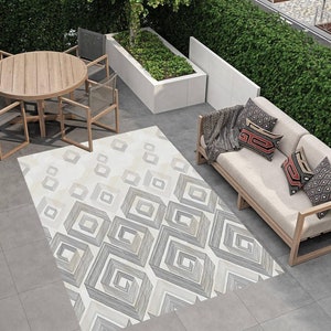 Geometric Rugs,Plaid Rugs,Outdoor Rug Patio,Patio Rug,Outdoor Mat,Rugs for Patio,Poolside Rug,Farmhouse Rug,Garden Rug,Washable Outdoor Rug
