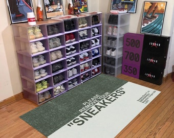 Sneakers Rug: Modern Room Decor, Gift for Sneakerhead