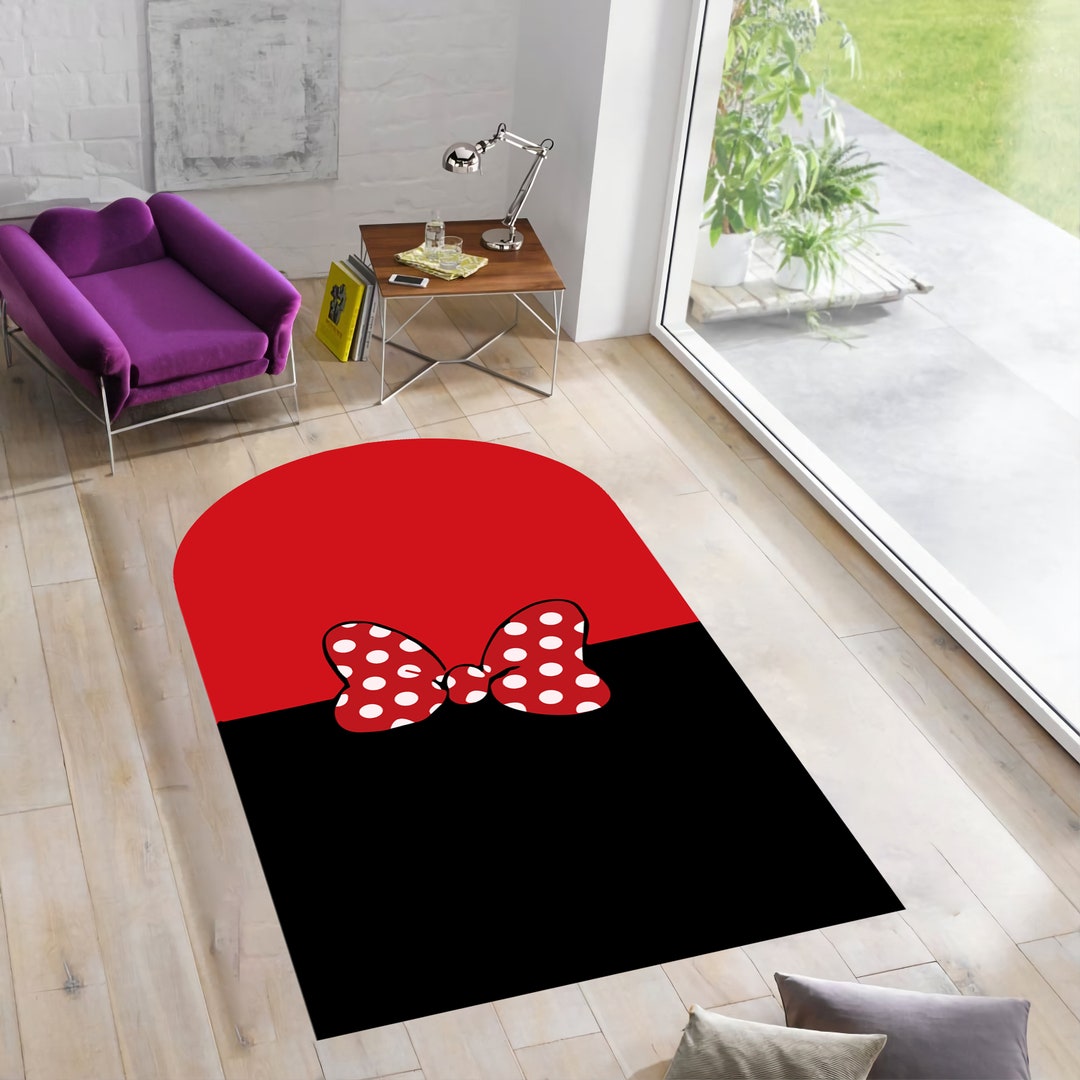 Spotted Bow Rug,bow Pattern Rug,girls Rug,shaped Rugs,rugs for Living ...