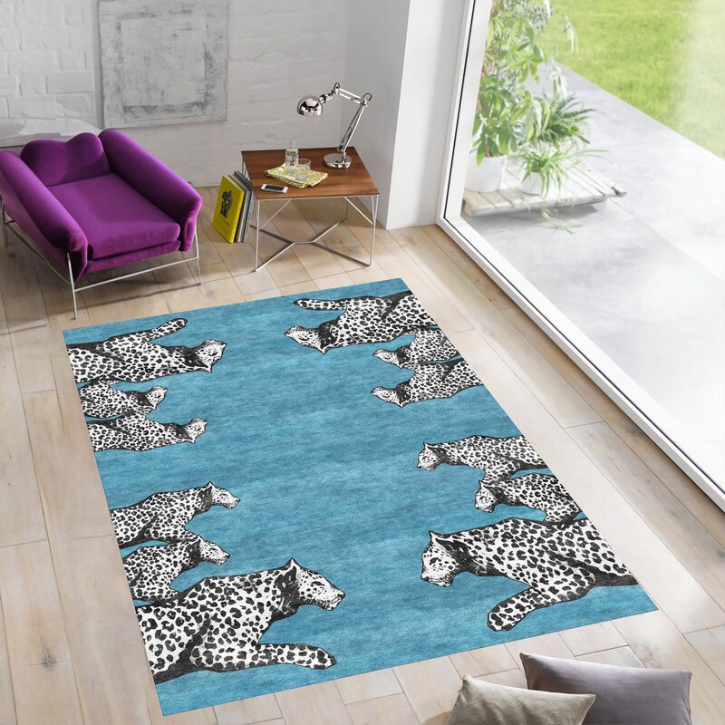 Cheetah Print Rugs - Etsy