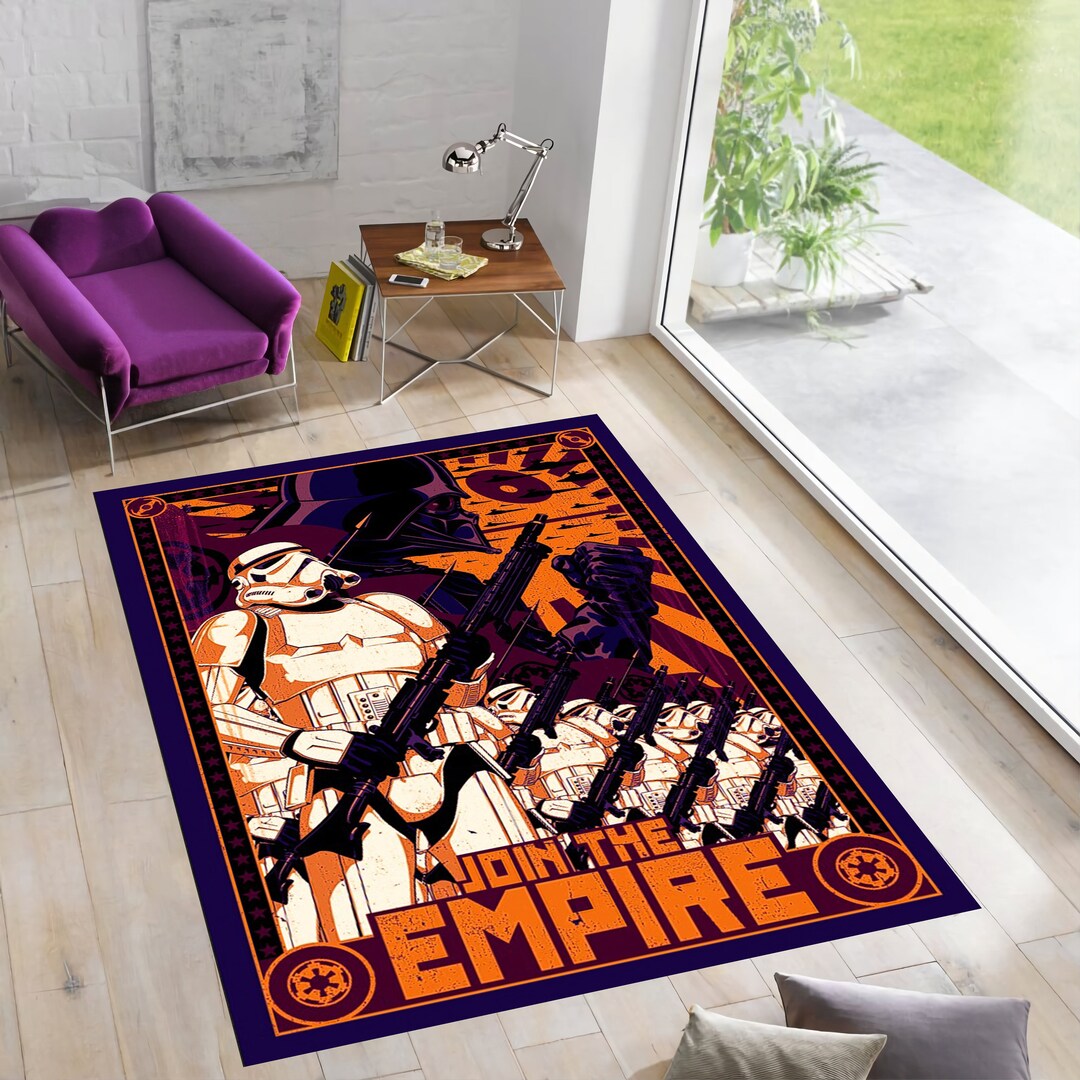 Star Wars Rug,retro Star Wars Rug,stormtrooper Rug,star Wars Fan Rug ...