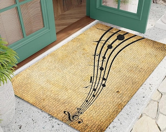 Zerbino musicale, regalo di inaugurazione della casa, zerbino di benvenuto, zerbino personalizzato, regalo per nuova casa, regalo di nozze, regalo personalizzato, zerbino