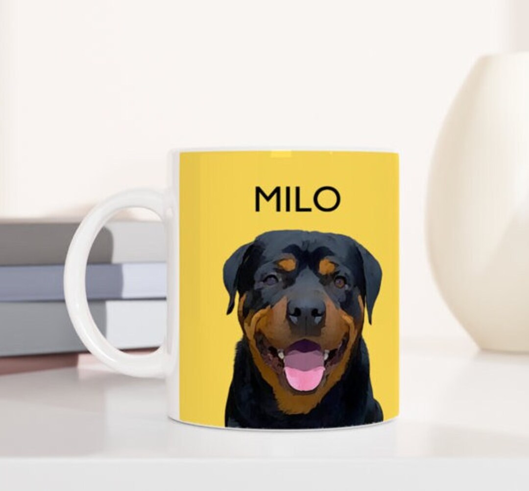Custom Pet Mug Using Pet Photo and Name Personalised Pet Mug Etsy