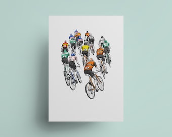 Peloton-Tour De France Art Print