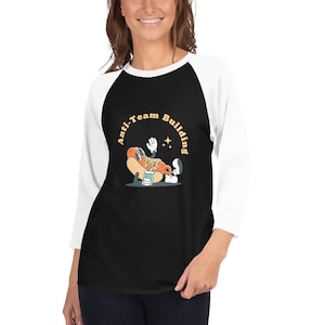 3/4 sleeve raglan shirt