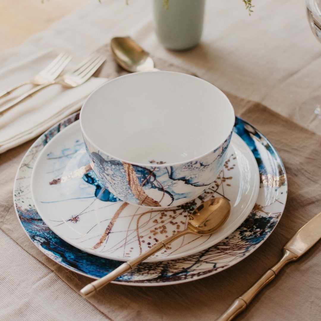 16pc / 32pc Dinnerware Sets Fine Bone China Sets Dished Set for 4 / 8