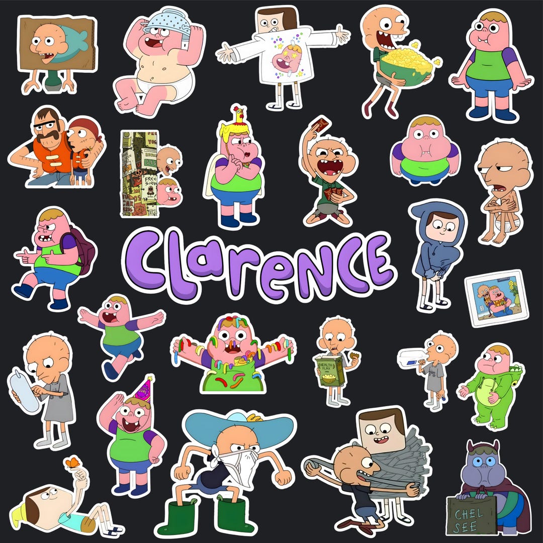 CLARENCE Digital Stickers - Etsy