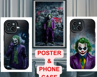 Phone Case Joker Design - Joker Poster - Joker Canvas -  iPhone 14/11 Pro/13 Pro - High-Quality Protection for iPhone 14/11 Pro/13 Pro