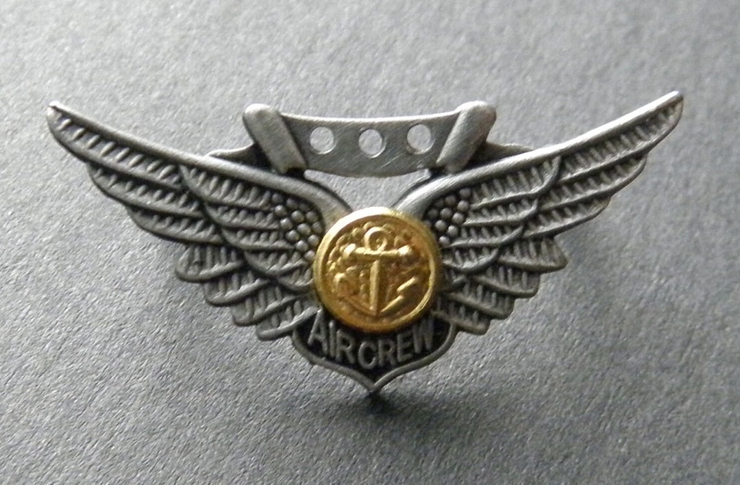 Usn Us Navy Combat Air Crew Wings Lapel Pin Badge 1 Inch - Etsy