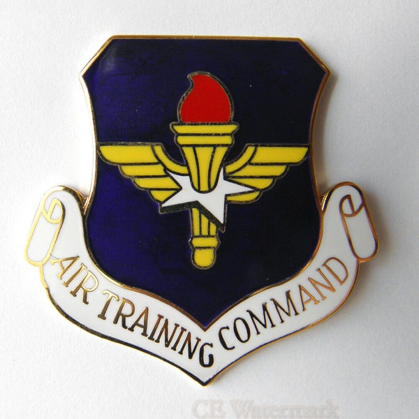 Us air force air training command large logo lapel pin 1.5 inches