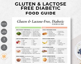 Gluten & Lactose-Free Diabetic Food Guide, Type 2 Diabetes (Digital Download)