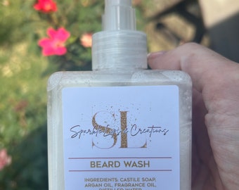Puro y suave: Jabón para barba perfumado, vegano, orgánico y sin colorantes, sin crueldad animal.