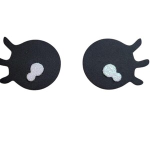 Adorabile decorazione a forma di ghirlanda con occhi a 2 strati, schiuma EVA colorata tagliata al laser, decorazione per scrapbooking, applicazione di glitter con colla, J5CraftSupply