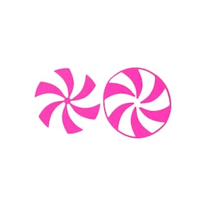 EVA Glitter Foam Candy Swirl Cutout, Wreath Attachment Embellishment, Star Mint Craft Applique