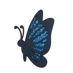 Lichtgewicht kransbevestiging vlindervleugels silhouet, lasergesneden glitterappliqué, kleurrijk EVA-schuim, prachtige plakboekversiering met insecten