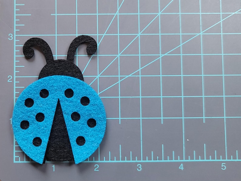 Felt Ladybug Cutouts, Wreath Attachment Embellishment, Laser Cut 2 ...