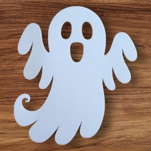 Lichtgewicht kransbevestiging, vriendelijke spookversiering, lasergesneden silhouet, leuke Halloween-appliqué, kleurrijk EVA FOAM glitter-middelpunt