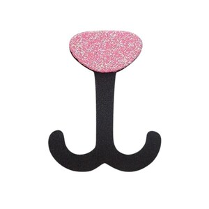Adorabile bocca di agnello in schiuma glitterata EVA con naso, abbellimento per ghirlanda a 2 strati, sagoma tagliata al laser, accento per album di ritagli, J5CraftSupply