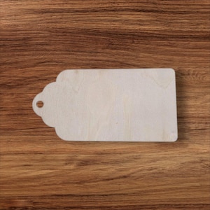 Laser Cut Wood Craft Silhouette: Unfinished DIY Embellishment