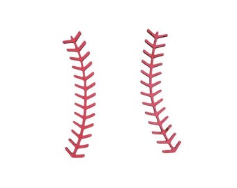 EVA FOAM Baseball or Softball Stitches Cutouts: Wreath Attachment Embellishment, Laser Cut Craft Applique