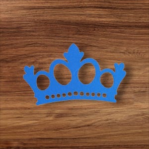 EVA Glitter Foam Crown Cutout, Wreath Attachment Embellishment, Laser Cut Tiara Shape