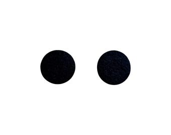 Felt Circle Cutouts, Glue-on or Sew-on Applique, Wreath Attachment Embellishment, Amigurumi Eyes