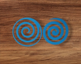 EVA Glitter Foam Swirl Cutout, Wreath Attachment Lollipop Embellishment, Laser Cut Scrapbook Applique