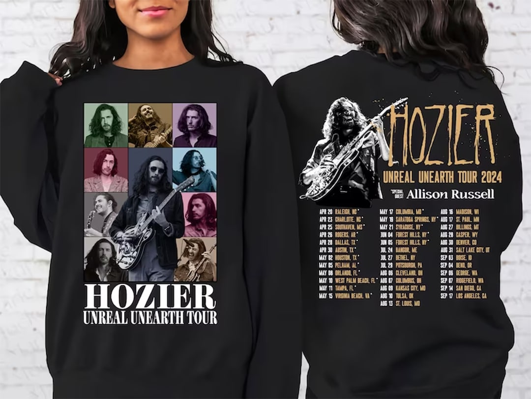 Hozier 2024 Tour Vintage Png, Hozier Unreal Unearth Tour 2024 Merch
