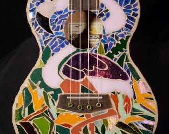 One of a Kind Glass Mosaic Guitar - Etsy
