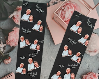 Personalisierte Bilder Socken | Familien Socken für Vater und Mutter | Trage deine liebsten überall hin mit | Socken Geschenk für Eltern