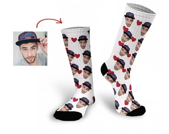 Personalisierte Socken | Lustige Foto Socken | Bild Socken | Paar Socken | Bedruckte Socken | Geschenk für Sie oder Ihn | Socken Geschenk